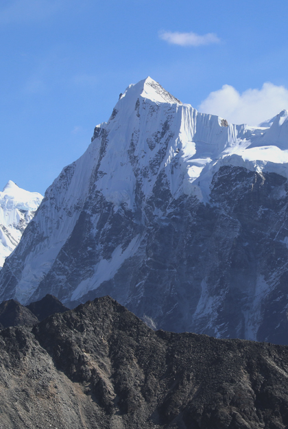 Langshisha Ri Peak climbing